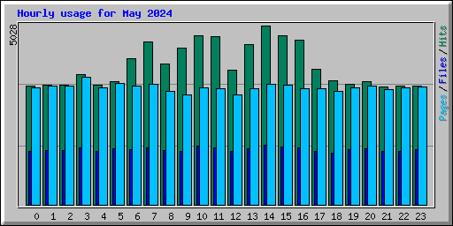 Hourly usage for May 2024